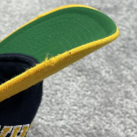Michigan Wolverines Starter Hat Men’s 7 1/4 Blue Embroidered Logo Fitted - Picture 7 of 12